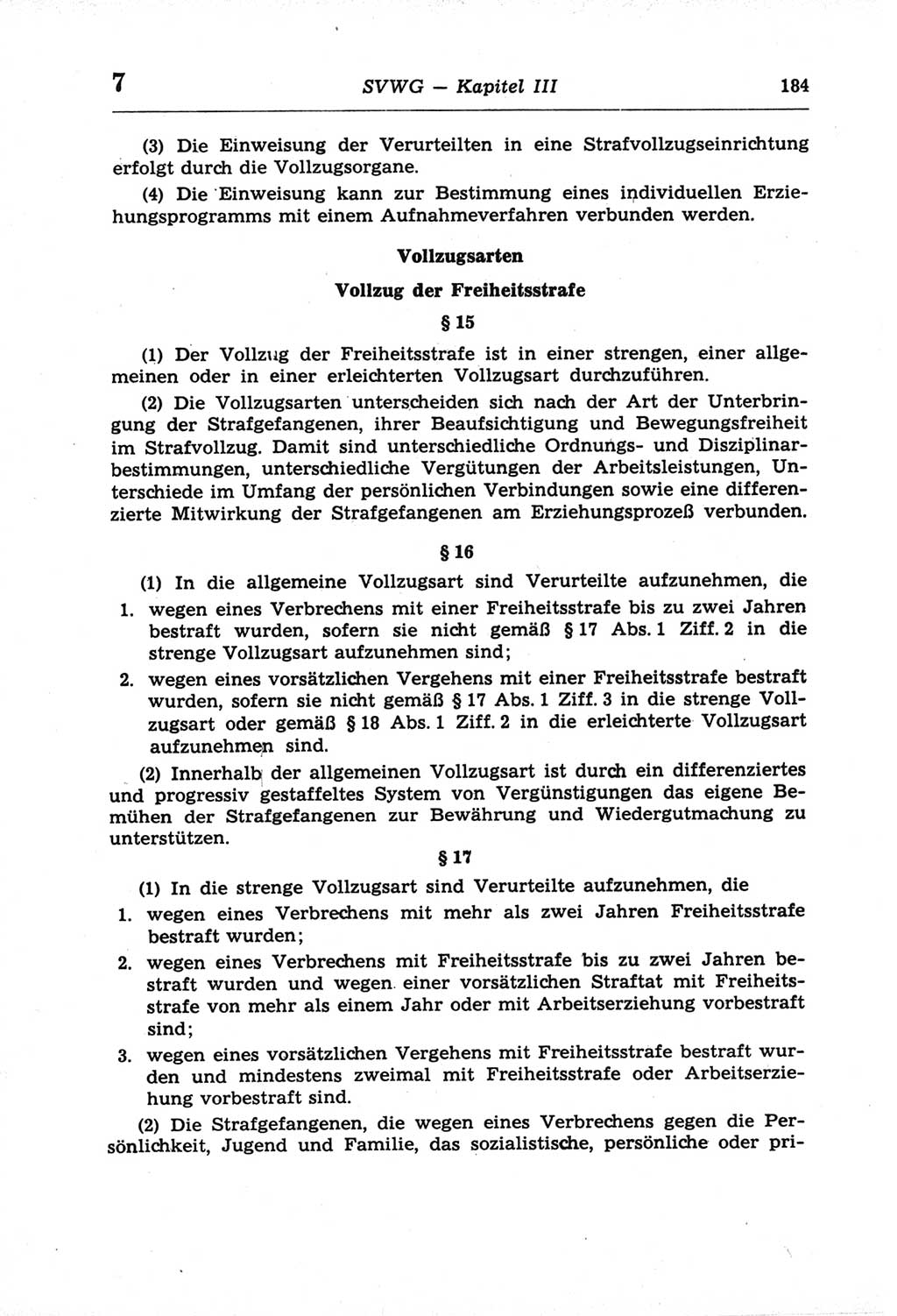 Strafprozeßordnung (StPO) der Deutschen Demokratischen Republik (DDR) und angrenzende Gesetze und Bestimmungen 1968, Seite 184 (StPO Ges. Bstgn. DDR 1968, S. 184)