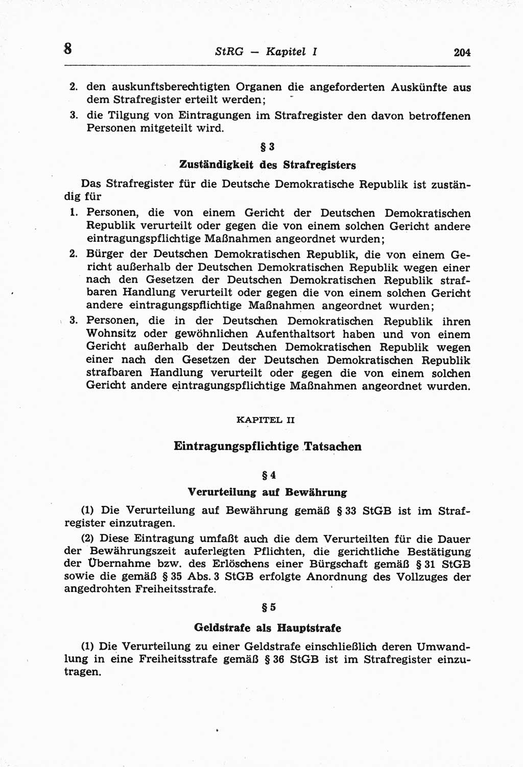 Strafprozeßordnung (StPO) der Deutschen Demokratischen Republik (DDR) und angrenzende Gesetze und Bestimmungen 1968, Seite 204 (StPO Ges. Bstgn. DDR 1968, S. 204)