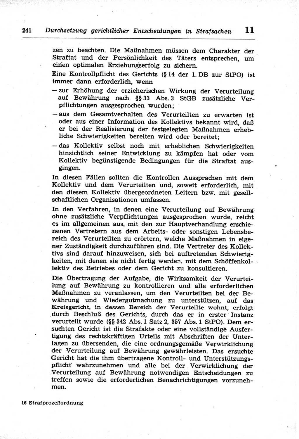 Strafprozeßordnung (StPO) der Deutschen Demokratischen Republik (DDR) und angrenzende Gesetze und Bestimmungen 1968, Seite 241 (StPO Ges. Bstgn. DDR 1968, S. 241)