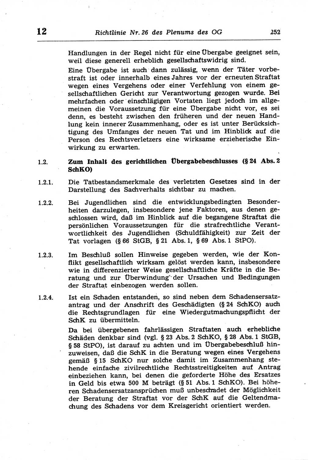 Strafprozeßordnung (StPO) der Deutschen Demokratischen Republik (DDR) und angrenzende Gesetze und Bestimmungen 1968, Seite 252 (StPO Ges. Bstgn. DDR 1968, S. 252)