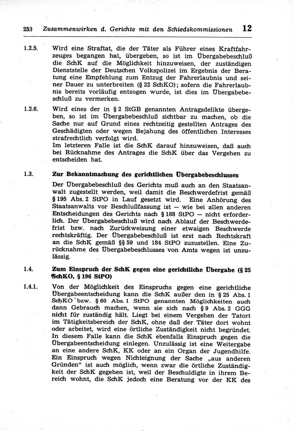 Strafprozeßordnung (StPO) der Deutschen Demokratischen Republik (DDR) und angrenzende Gesetze und Bestimmungen 1968, Seite 253 (StPO Ges. Bstgn. DDR 1968, S. 253)