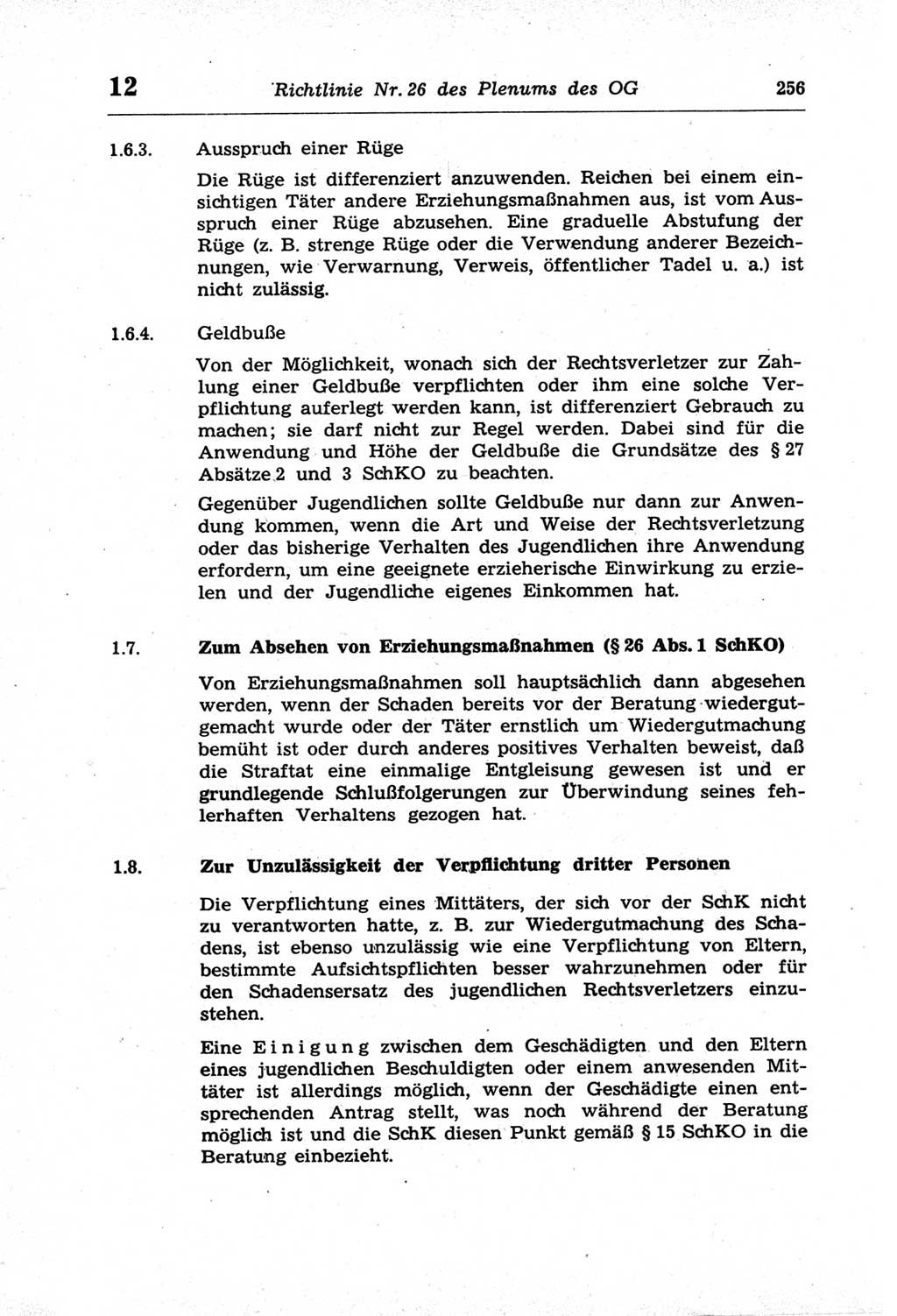 Strafprozeßordnung (StPO) der Deutschen Demokratischen Republik (DDR) und angrenzende Gesetze und Bestimmungen 1968, Seite 256 (StPO Ges. Bstgn. DDR 1968, S. 256)