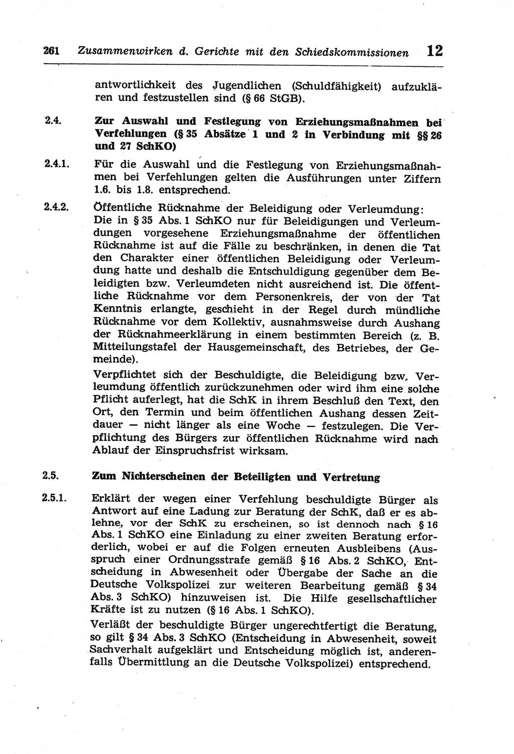 Strafprozeßordnung (StPO) der Deutschen Demokratischen Republik (DDR) und angrenzende Gesetze und Bestimmungen 1968, Seite 261 (StPO Ges. Bstgn. DDR 1968, S. 261)