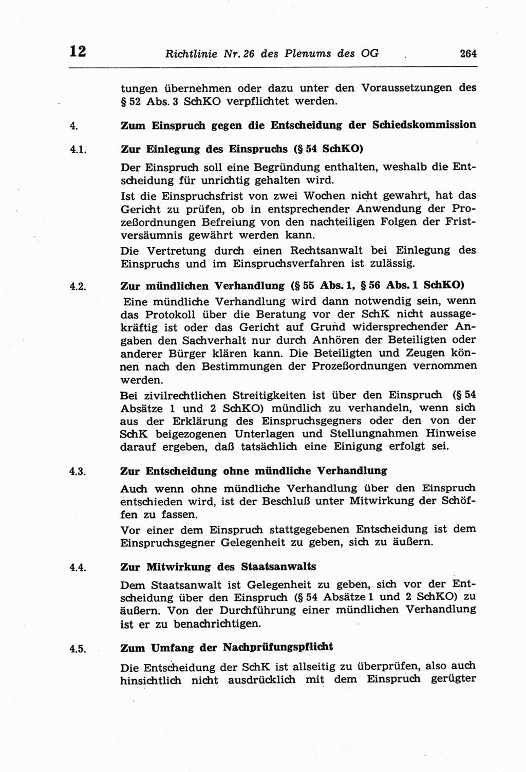 Strafprozeßordnung (StPO) der Deutschen Demokratischen Republik (DDR) und angrenzende Gesetze und Bestimmungen 1968, Seite 264 (StPO Ges. Bstgn. DDR 1968, S. 264)