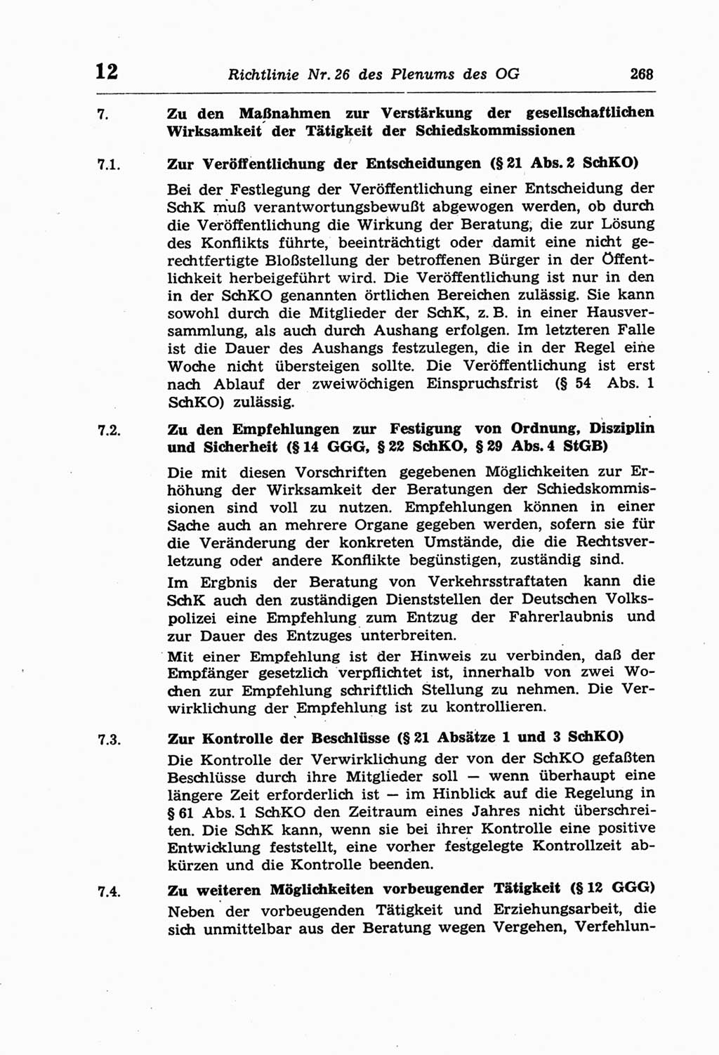 Strafprozeßordnung (StPO) der Deutschen Demokratischen Republik (DDR) und angrenzende Gesetze und Bestimmungen 1968, Seite 268 (StPO Ges. Bstgn. DDR 1968, S. 268)