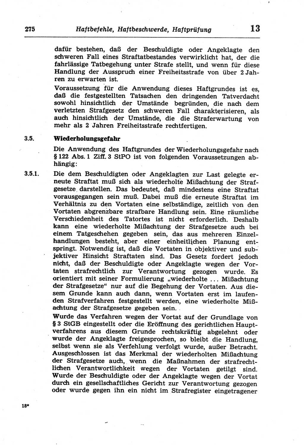 Strafprozeßordnung (StPO) der Deutschen Demokratischen Republik (DDR) und angrenzende Gesetze und Bestimmungen 1968, Seite 275 (StPO Ges. Bstgn. DDR 1968, S. 275)