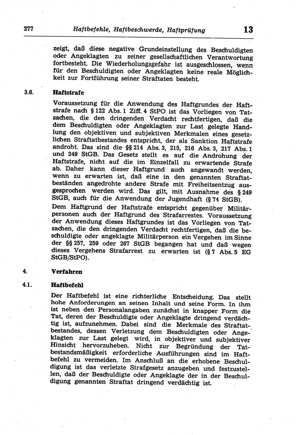 Strafprozeßordnung (StPO) der Deutschen Demokratischen Republik (DDR) und angrenzende Gesetze und Bestimmungen 1968, Seite 277 (StPO Ges. Bstgn. DDR 1968, S. 277)