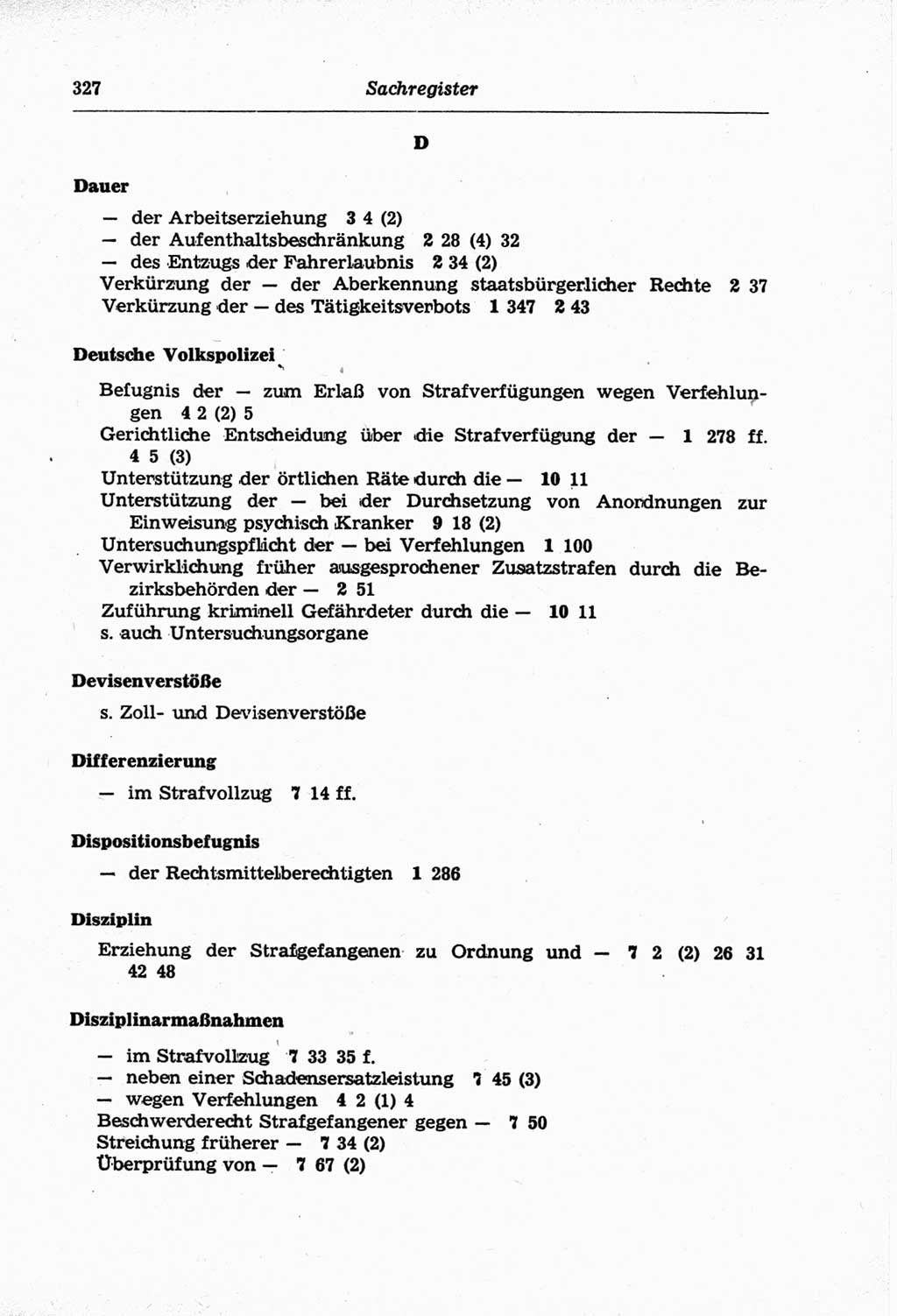 Strafprozeßordnung (StPO) der Deutschen Demokratischen Republik (DDR) und angrenzende Gesetze und Bestimmungen 1968, Seite 327 (StPO Ges. Bstgn. DDR 1968, S. 327)