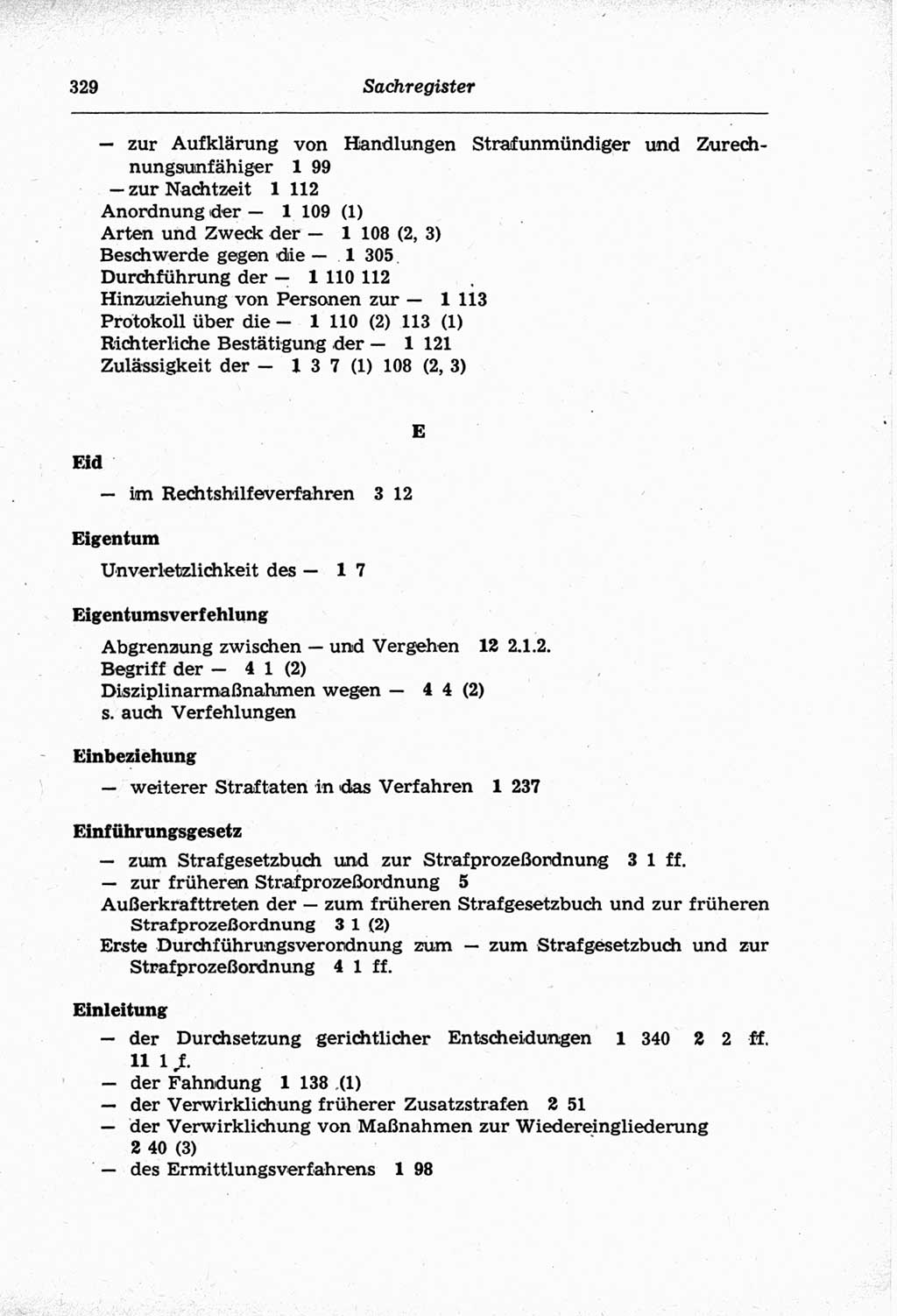 Strafprozeßordnung (StPO) der Deutschen Demokratischen Republik (DDR) und angrenzende Gesetze und Bestimmungen 1968, Seite 329 (StPO Ges. Bstgn. DDR 1968, S. 329)