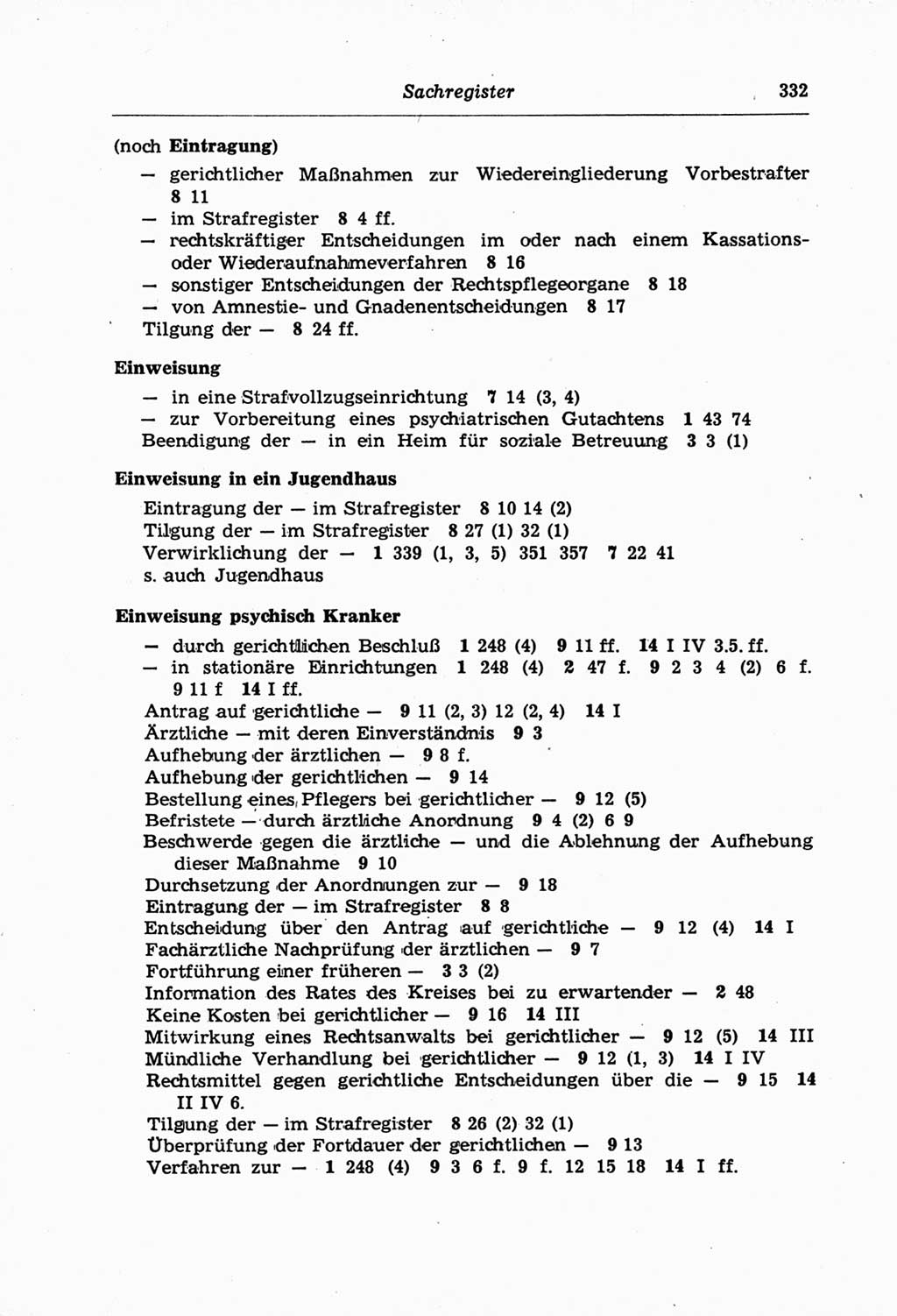 Strafprozeßordnung (StPO) der Deutschen Demokratischen Republik (DDR) und angrenzende Gesetze und Bestimmungen 1968, Seite 332 (StPO Ges. Bstgn. DDR 1968, S. 332)