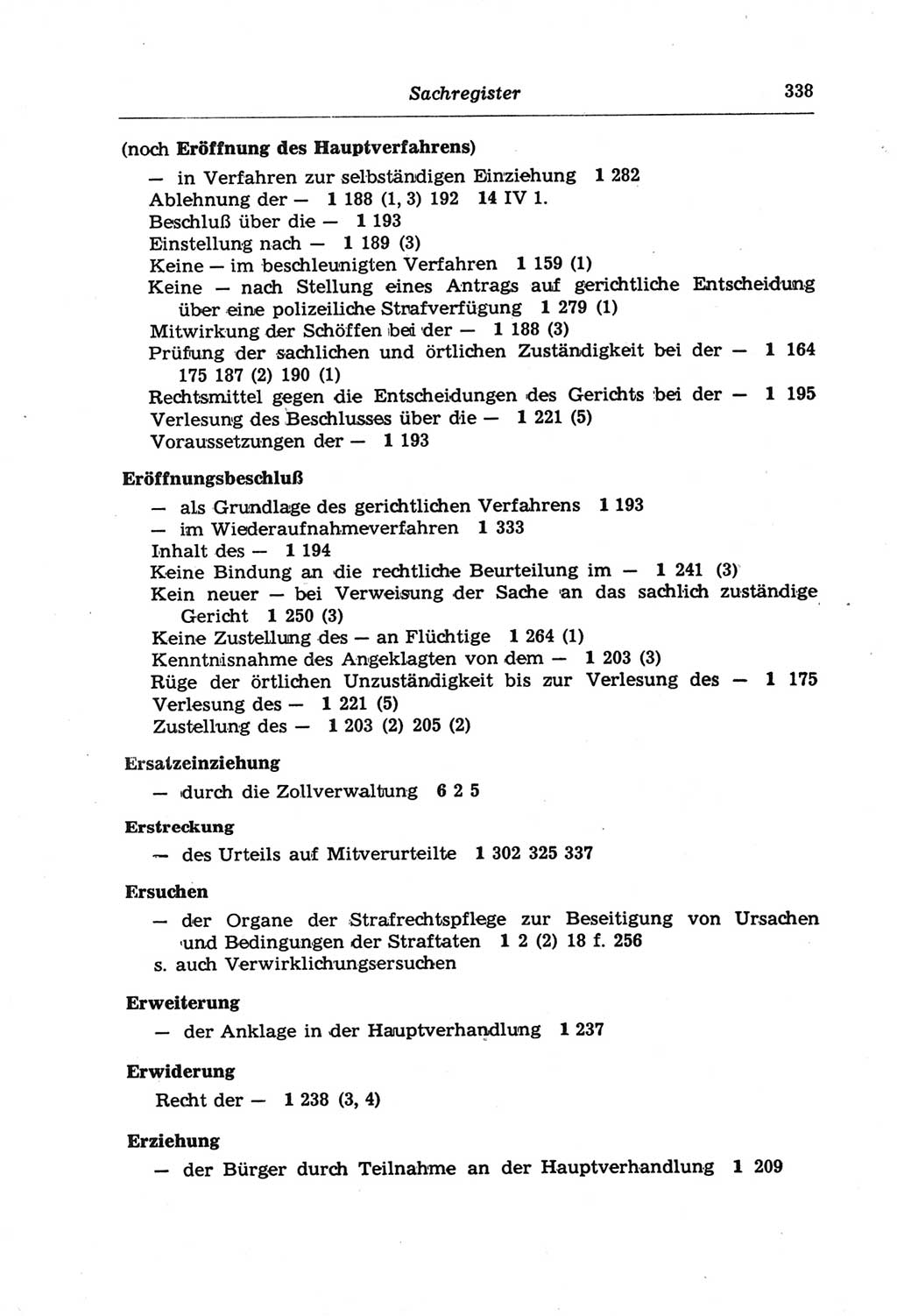 Strafprozeßordnung (StPO) der Deutschen Demokratischen Republik (DDR) und angrenzende Gesetze und Bestimmungen 1968, Seite 338 (StPO Ges. Bstgn. DDR 1968, S. 338)