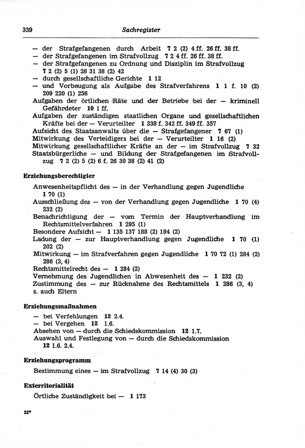 Strafprozeßordnung (StPO) der Deutschen Demokratischen Republik (DDR) und angrenzende Gesetze und Bestimmungen 1968, Seite 339 (StPO Ges. Bstgn. DDR 1968, S. 339)