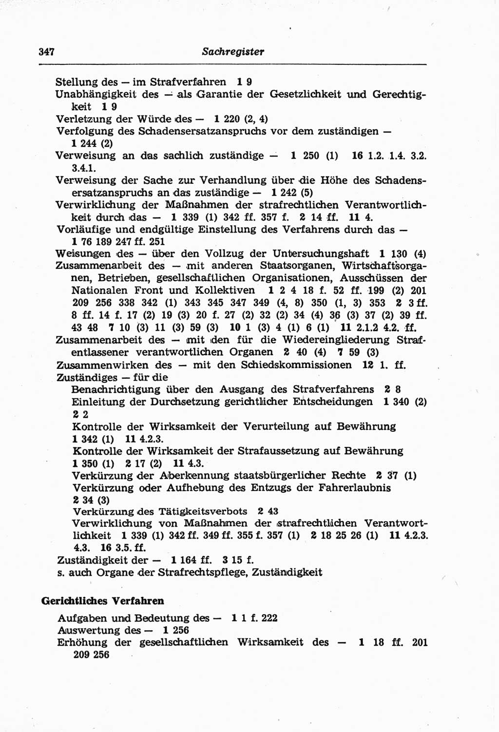 Strafprozeßordnung (StPO) der Deutschen Demokratischen Republik (DDR) und angrenzende Gesetze und Bestimmungen 1968, Seite 347 (StPO Ges. Bstgn. DDR 1968, S. 347)
