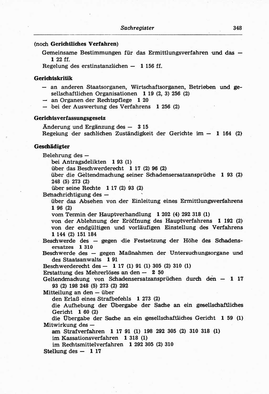 Strafprozeßordnung (StPO) der Deutschen Demokratischen Republik (DDR) und angrenzende Gesetze und Bestimmungen 1968, Seite 348 (StPO Ges. Bstgn. DDR 1968, S. 348)