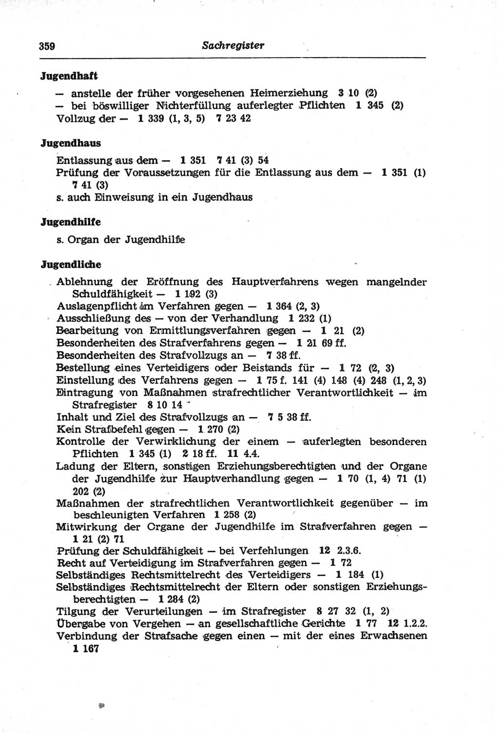 Strafprozeßordnung (StPO) der Deutschen Demokratischen Republik (DDR) und angrenzende Gesetze und Bestimmungen 1968, Seite 359 (StPO Ges. Bstgn. DDR 1968, S. 359)