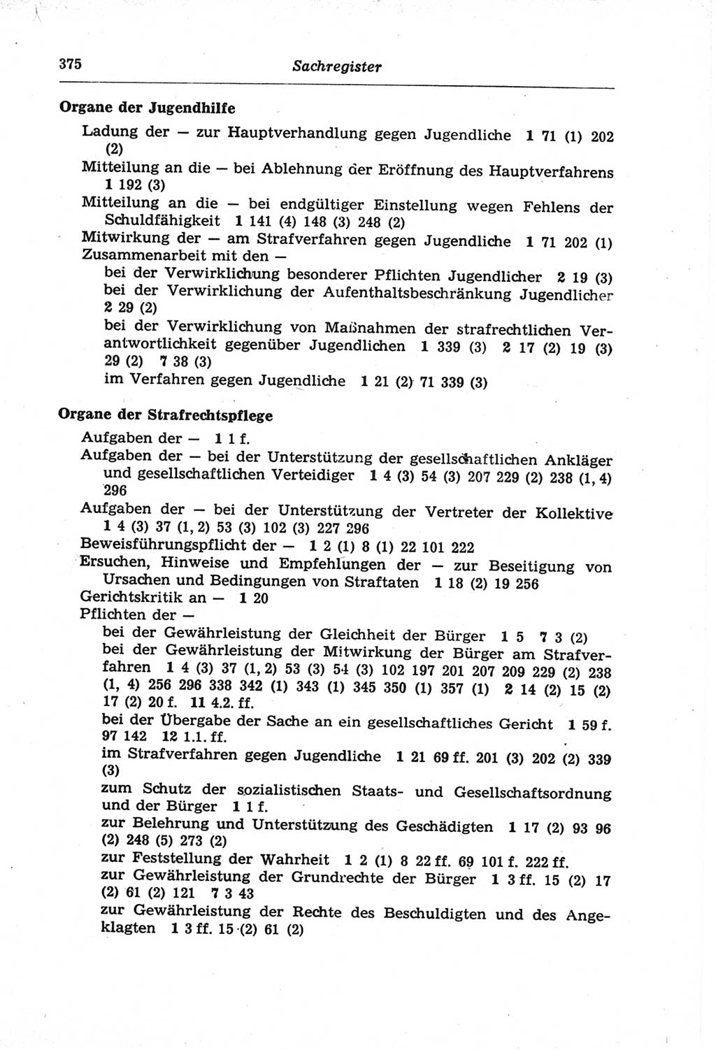 Strafprozeßordnung (StPO) der Deutschen Demokratischen Republik (DDR) und angrenzende Gesetze und Bestimmungen 1968, Seite 375 (StPO Ges. Bstgn. DDR 1968, S. 375)