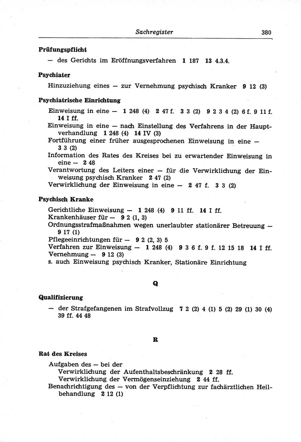 Strafprozeßordnung (StPO) der Deutschen Demokratischen Republik (DDR) und angrenzende Gesetze und Bestimmungen 1968, Seite 380 (StPO Ges. Bstgn. DDR 1968, S. 380)