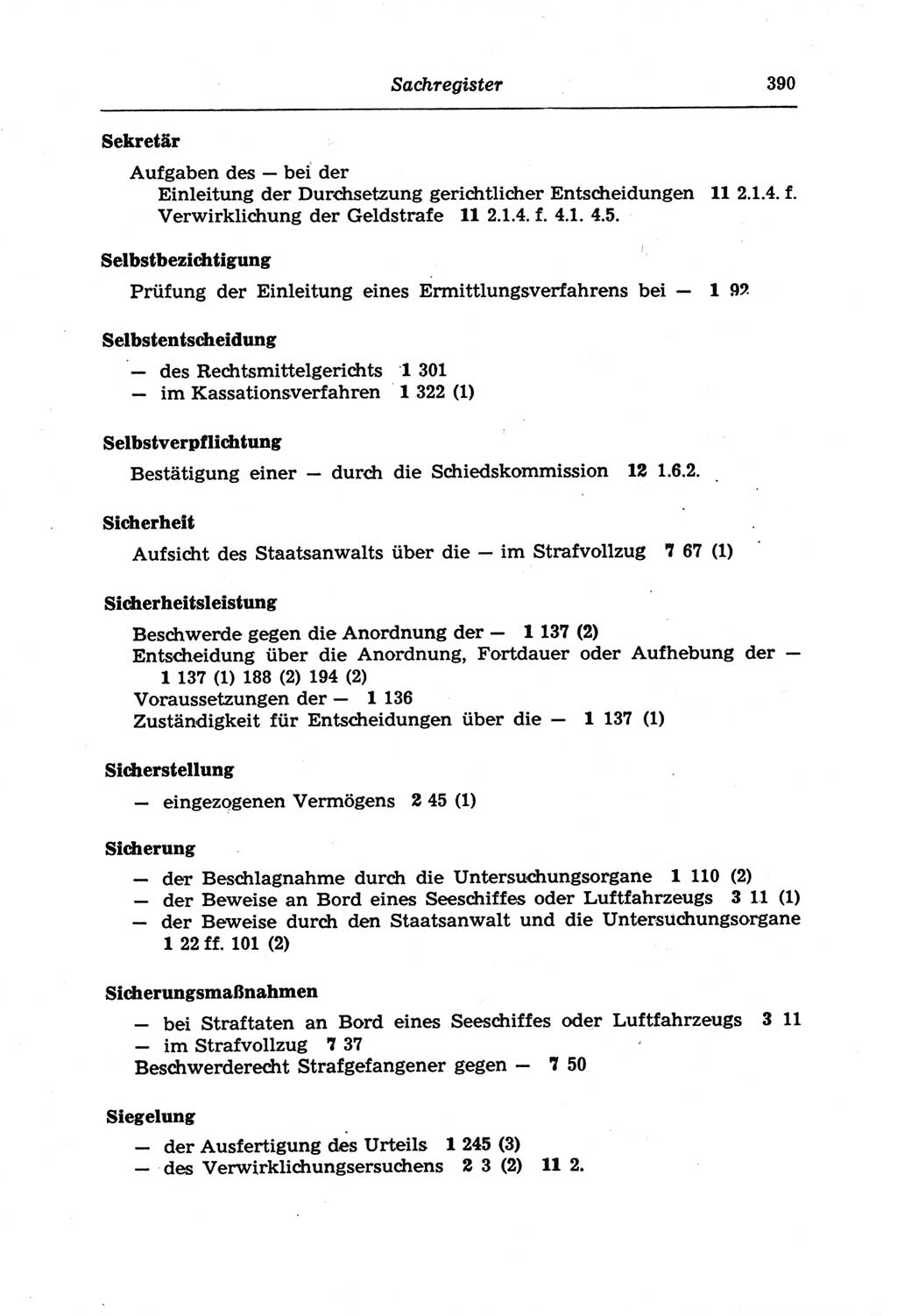 Strafprozeßordnung (StPO) der Deutschen Demokratischen Republik (DDR) und angrenzende Gesetze und Bestimmungen 1968, Seite 390 (StPO Ges. Bstgn. DDR 1968, S. 390)