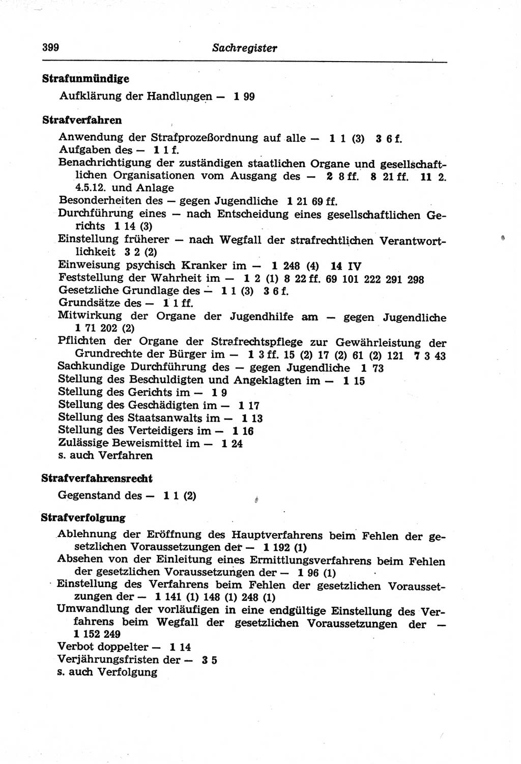 Strafprozeßordnung (StPO) der Deutschen Demokratischen Republik (DDR) und angrenzende Gesetze und Bestimmungen 1968, Seite 399 (StPO Ges. Bstgn. DDR 1968, S. 399)