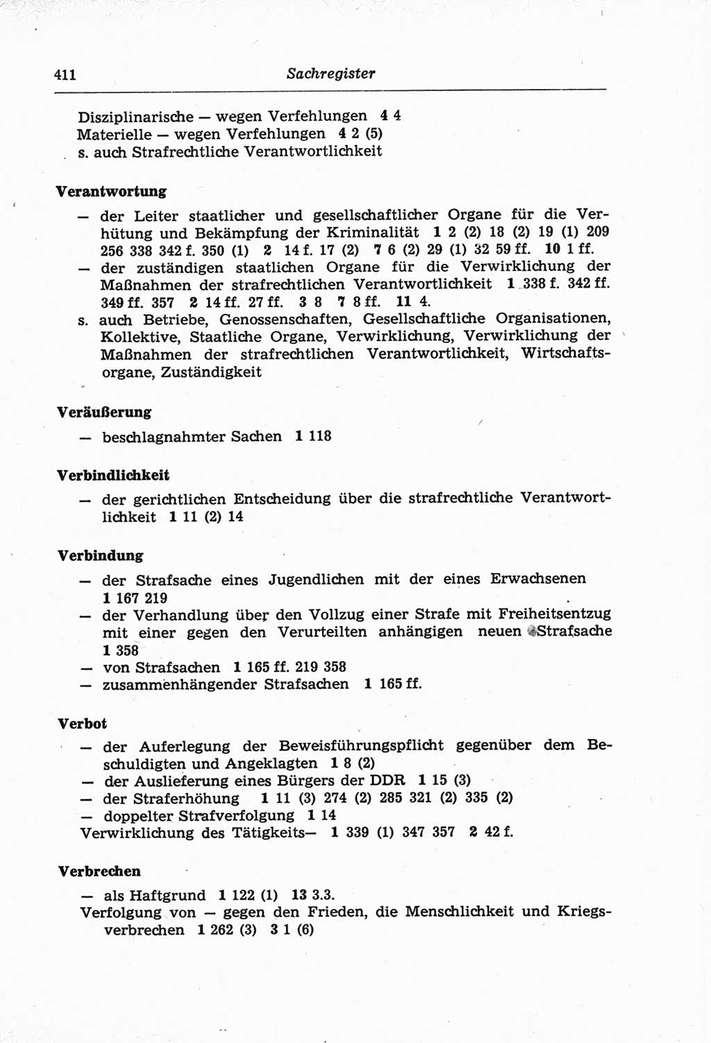 Strafprozeßordnung (StPO) der Deutschen Demokratischen Republik (DDR) und angrenzende Gesetze und Bestimmungen 1968, Seite 411 (StPO Ges. Bstgn. DDR 1968, S. 411)