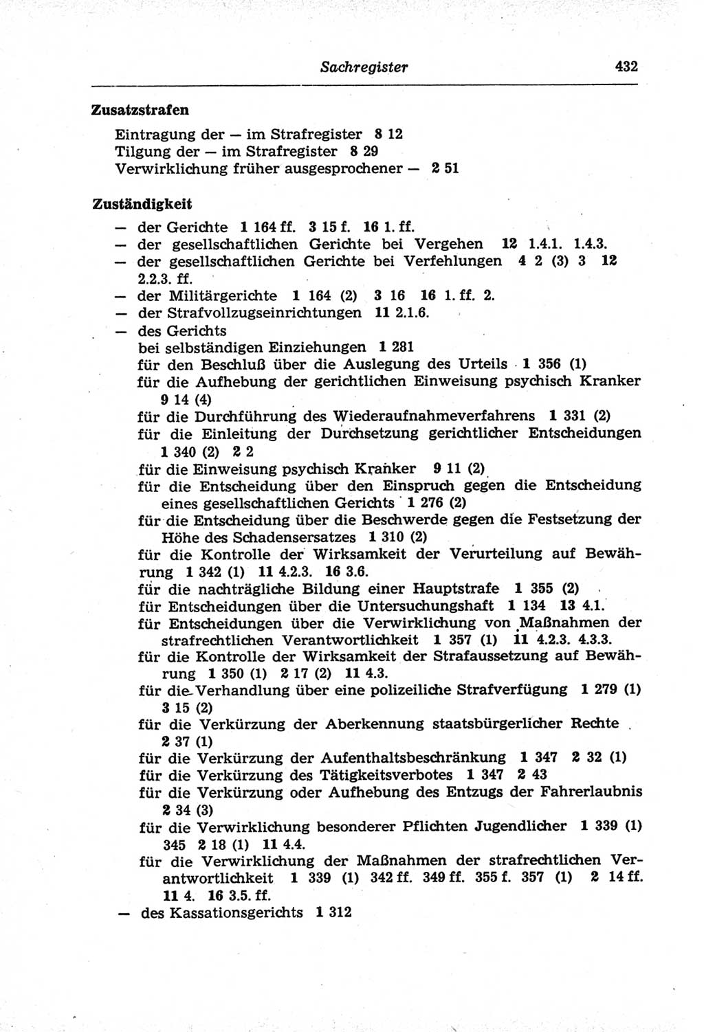 Strafprozeßordnung (StPO) der Deutschen Demokratischen Republik (DDR) und angrenzende Gesetze und Bestimmungen 1968, Seite 432 (StPO Ges. Bstgn. DDR 1968, S. 432)