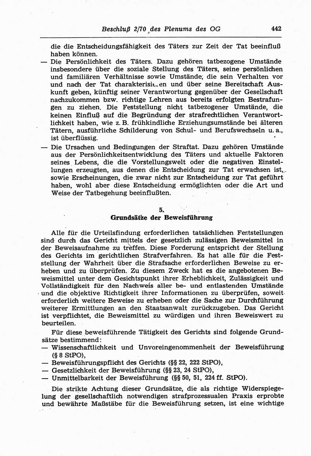 Strafprozeßordnung (StPO) der Deutschen Demokratischen Republik (DDR) und angrenzende Gesetze und Bestimmungen 1968, Seite 442 (StPO Ges. Bstgn. DDR 1968, S. 442)