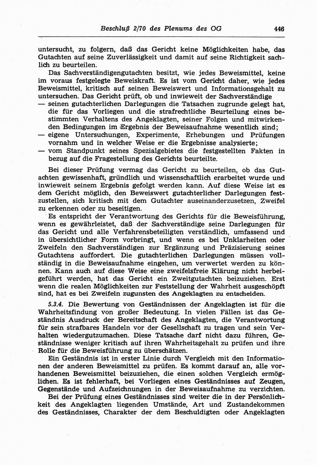 Strafprozeßordnung (StPO) der Deutschen Demokratischen Republik (DDR) und angrenzende Gesetze und Bestimmungen 1968, Seite 446 (StPO Ges. Bstgn. DDR 1968, S. 446)