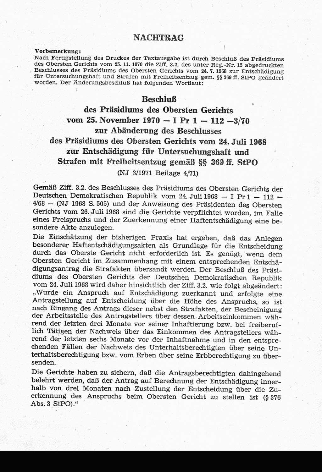 Strafprozeßordnung (StPO) der Deutschen Demokratischen Republik (DDR) und angrenzende Gesetze und Bestimmungen 1968, Seite 449 (StPO Ges. Bstgn. DDR 1968, S. 449)