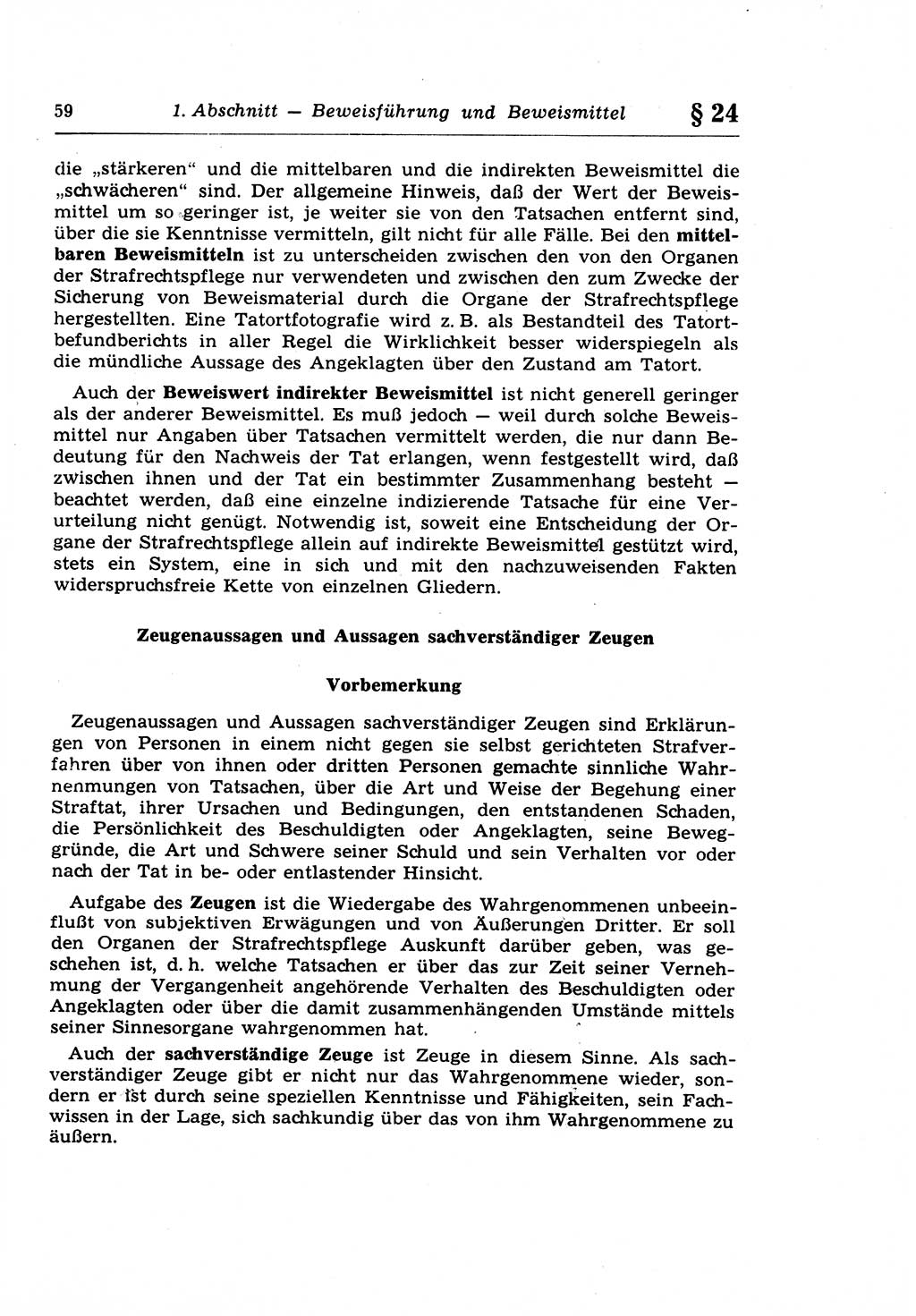 Strafprozeßrecht der DDR (Deutsche Demokratische Republik), Lehrkommentar zur Strafprozeßordnung (StPO) 1968, Seite 59 (Strafprozeßr. DDR Lehrkomm. StPO 19688, S. 59)