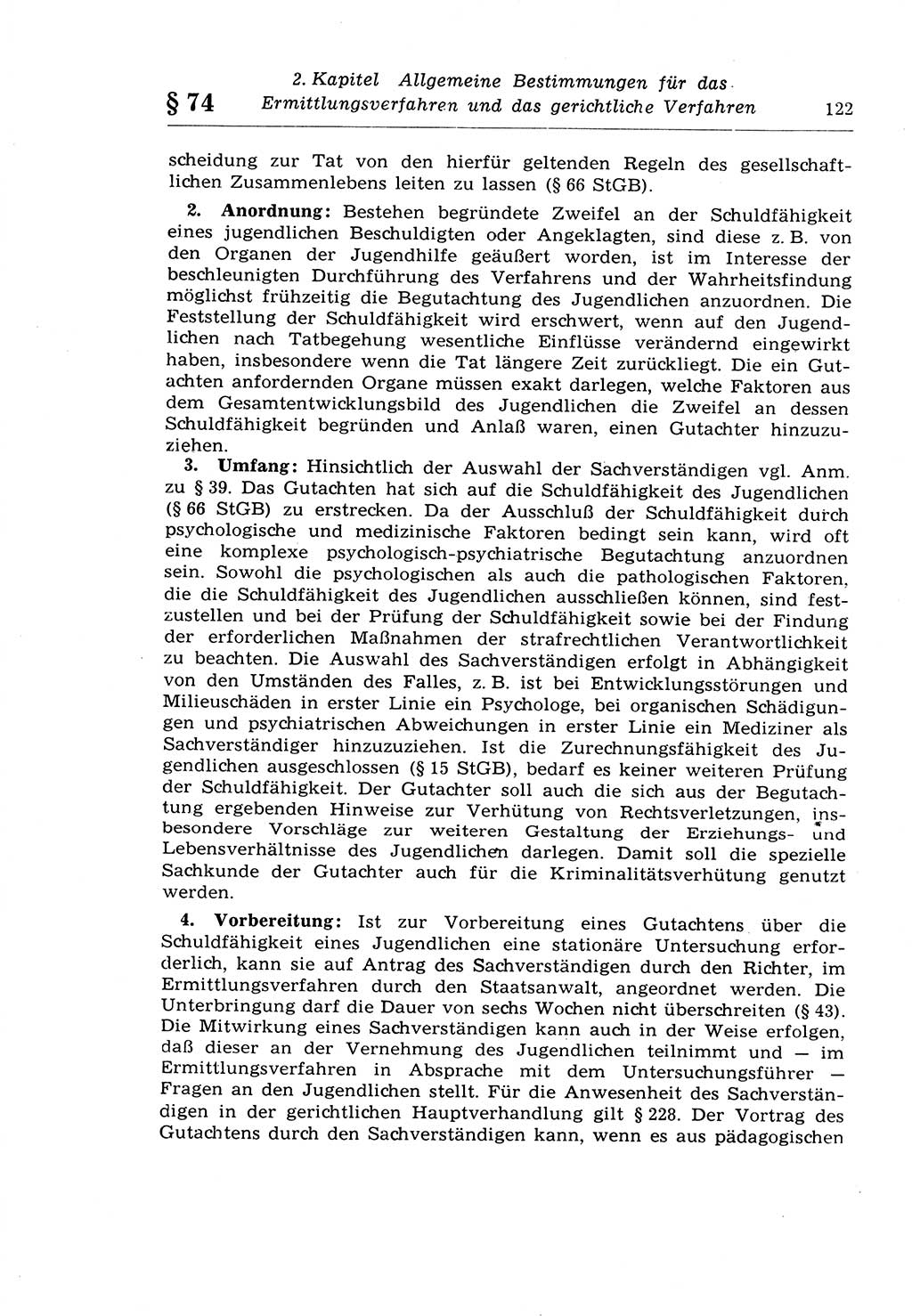 Strafprozeßrecht der DDR (Deutsche Demokratische Republik), Lehrkommentar zur Strafprozeßordnung (StPO) 1968, Seite 122 (Strafprozeßr. DDR Lehrkomm. StPO 19688, S. 122)