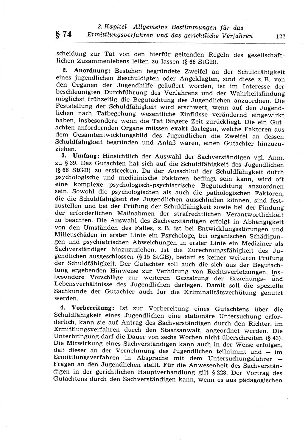 Strafprozeßrecht der DDR (Deutsche Demokratische Republik), Lehrkommentar zur Strafprozeßordnung (StPO) 1968, Seite 122 (Strafprozeßr. DDR Lehrkomm. StPO 19688, S. 122)