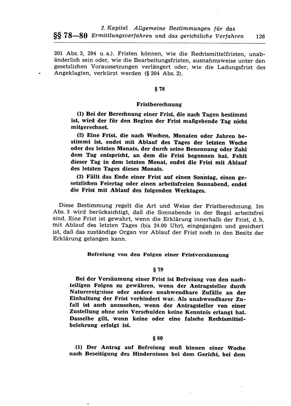 Strafprozeßrecht der DDR (Deutsche Demokratische Republik), Lehrkommentar zur Strafprozeßordnung (StPO) 1968, Seite 126 (Strafprozeßr. DDR Lehrkomm. StPO 19688, S. 126)