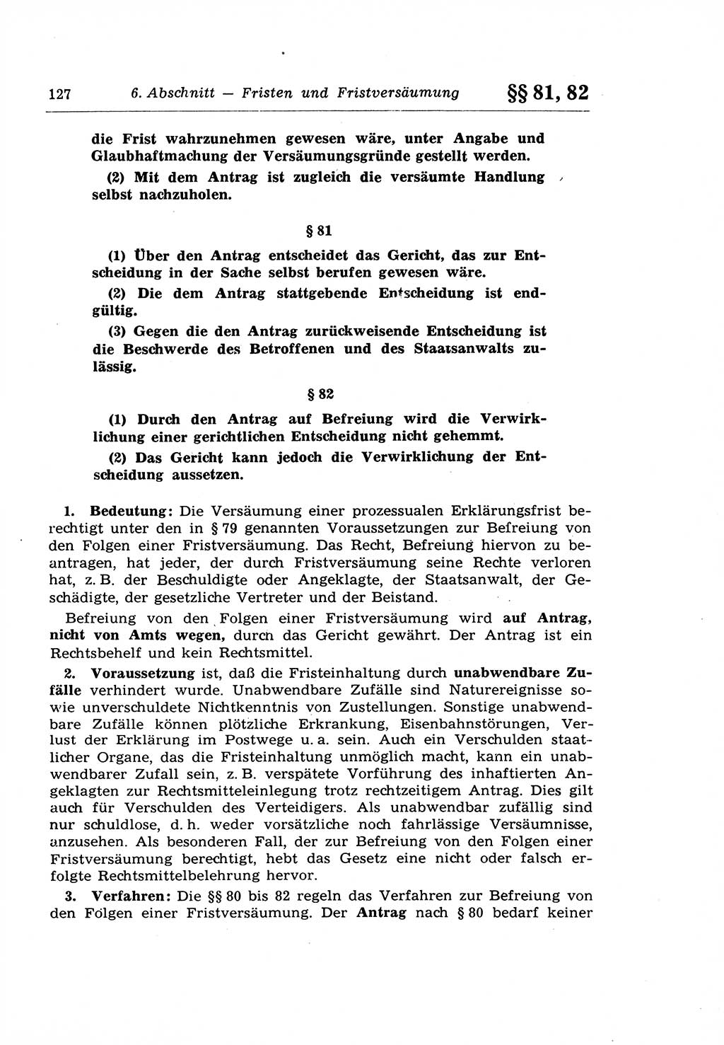 Strafprozeßrecht der DDR (Deutsche Demokratische Republik), Lehrkommentar zur Strafprozeßordnung (StPO) 1968, Seite 127 (Strafprozeßr. DDR Lehrkomm. StPO 19688, S. 127)