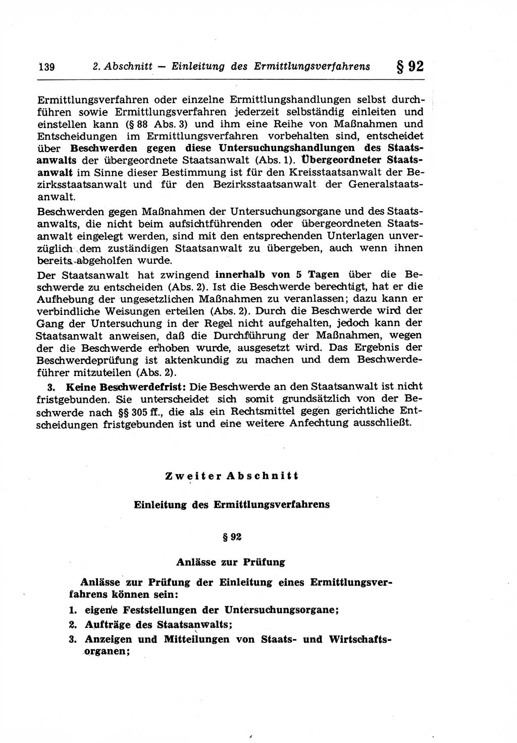 Strafprozeßrecht der DDR (Deutsche Demokratische Republik), Lehrkommentar zur Strafprozeßordnung (StPO) 1968, Seite 139 (Strafprozeßr. DDR Lehrkomm. StPO 19688, S. 139)