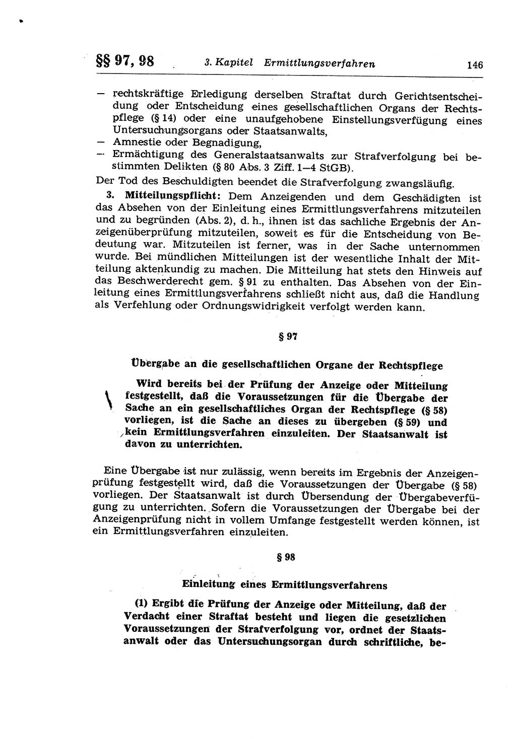 Strafprozeßrecht der DDR (Deutsche Demokratische Republik), Lehrkommentar zur Strafprozeßordnung (StPO) 1968, Seite 146 (Strafprozeßr. DDR Lehrkomm. StPO 19688, S. 146)