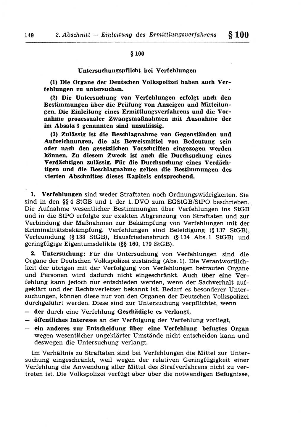 Strafprozeßrecht der DDR (Deutsche Demokratische Republik), Lehrkommentar zur Strafprozeßordnung (StPO) 1968, Seite 149 (Strafprozeßr. DDR Lehrkomm. StPO 19688, S. 149)