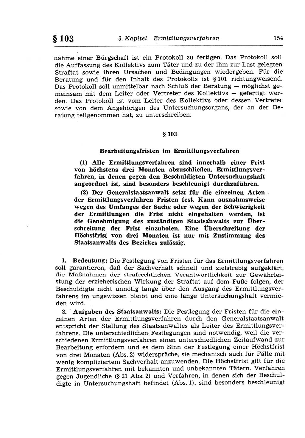 Strafprozeßrecht der DDR (Deutsche Demokratische Republik), Lehrkommentar zur Strafprozeßordnung (StPO) 1968, Seite 154 (Strafprozeßr. DDR Lehrkomm. StPO 19688, S. 154)