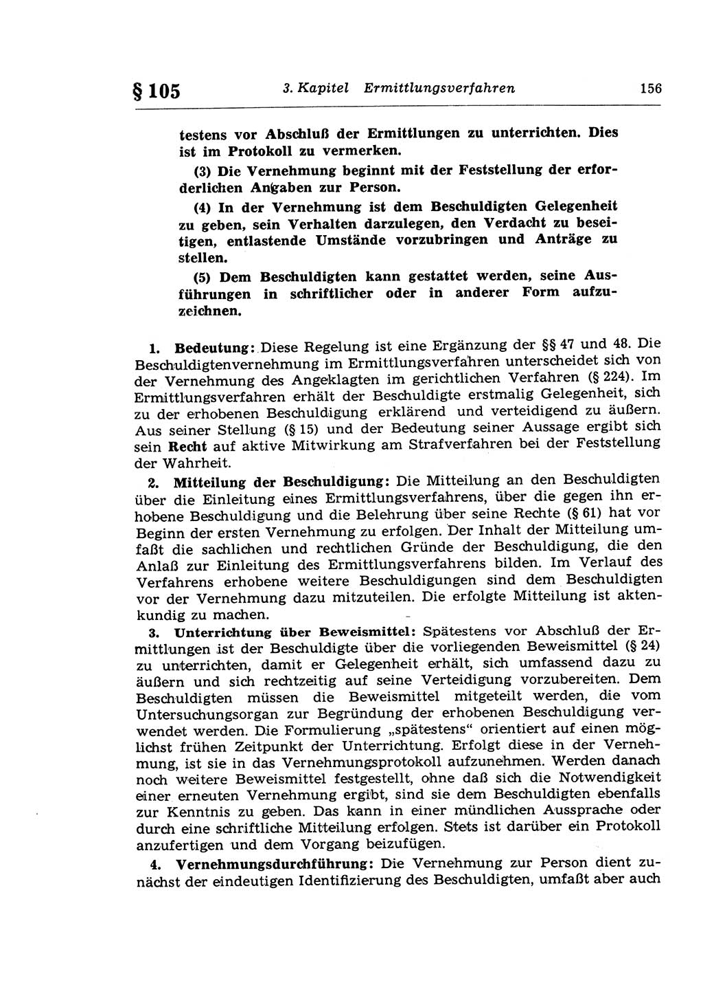 Strafprozeßrecht der DDR (Deutsche Demokratische Republik), Lehrkommentar zur Strafprozeßordnung (StPO) 1968, Seite 156 (Strafprozeßr. DDR Lehrkomm. StPO 19688, S. 156)