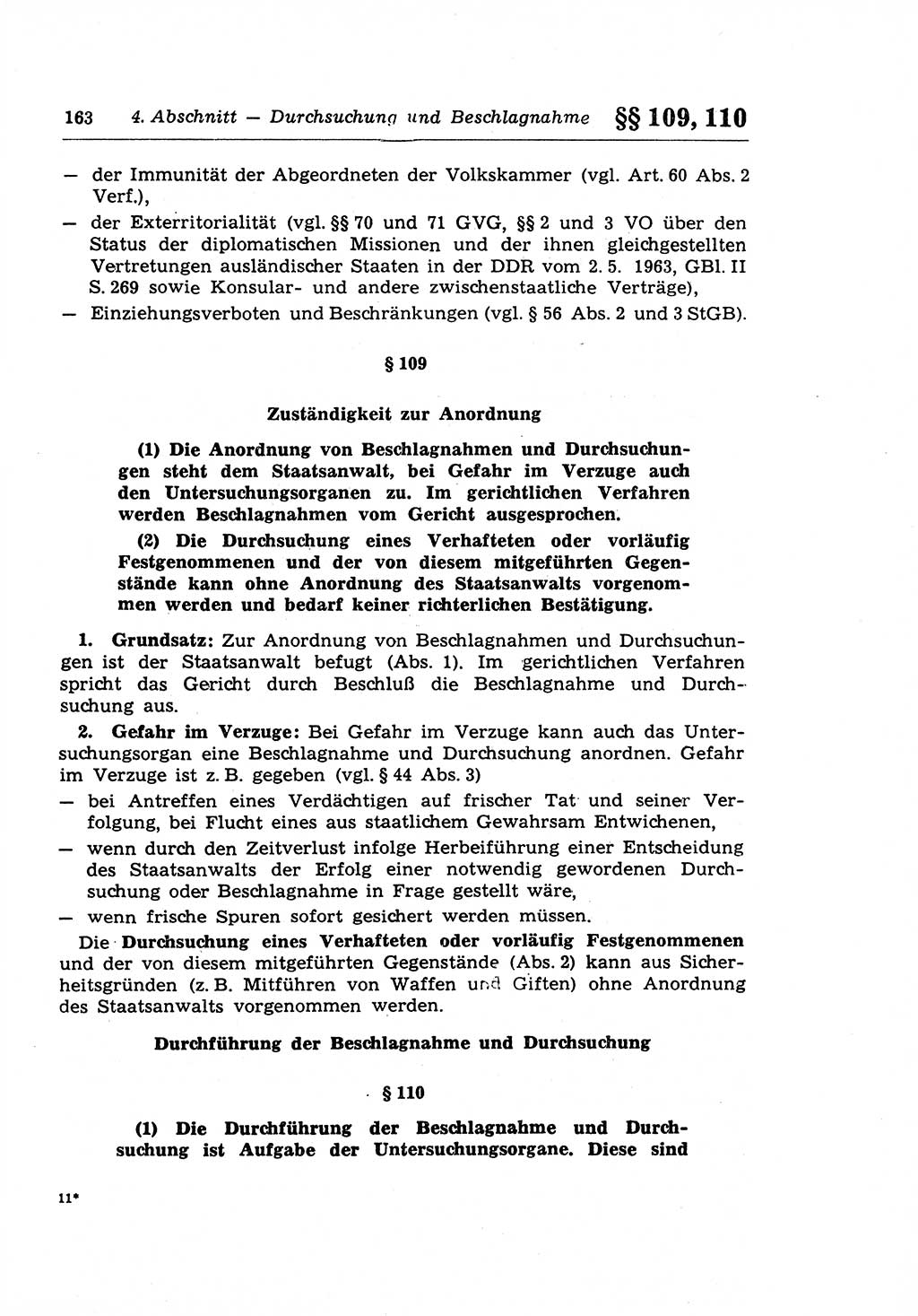 Strafprozeßrecht der DDR (Deutsche Demokratische Republik), Lehrkommentar zur Strafprozeßordnung (StPO) 1968, Seite 163 (Strafprozeßr. DDR Lehrkomm. StPO 19688, S. 163)
