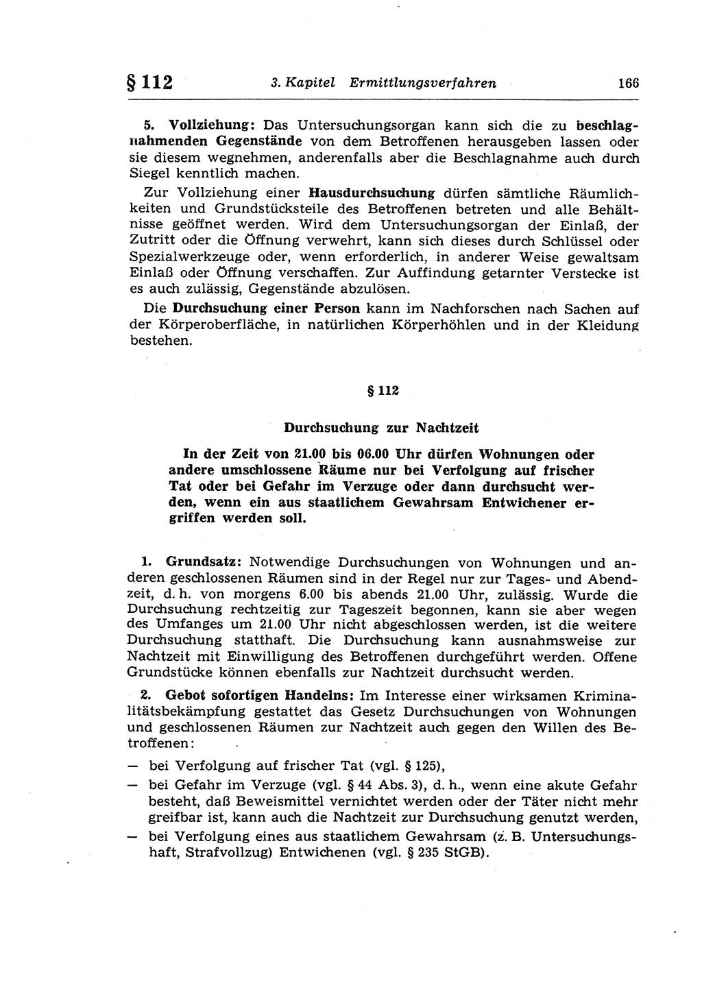 Strafprozeßrecht der DDR (Deutsche Demokratische Republik), Lehrkommentar zur Strafprozeßordnung (StPO) 1968, Seite 166 (Strafprozeßr. DDR Lehrkomm. StPO 19688, S. 166)