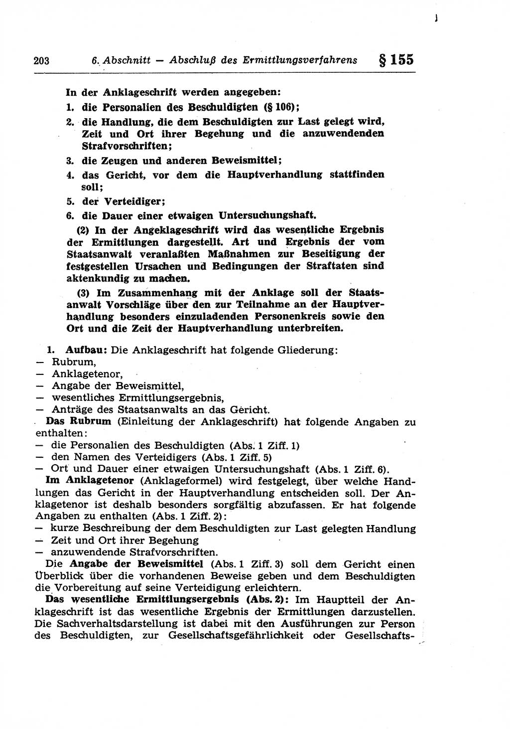 Strafprozeßrecht der DDR (Deutsche Demokratische Republik), Lehrkommentar zur Strafprozeßordnung (StPO) 1968, Seite 203 (Strafprozeßr. DDR Lehrkomm. StPO 19688, S. 203)