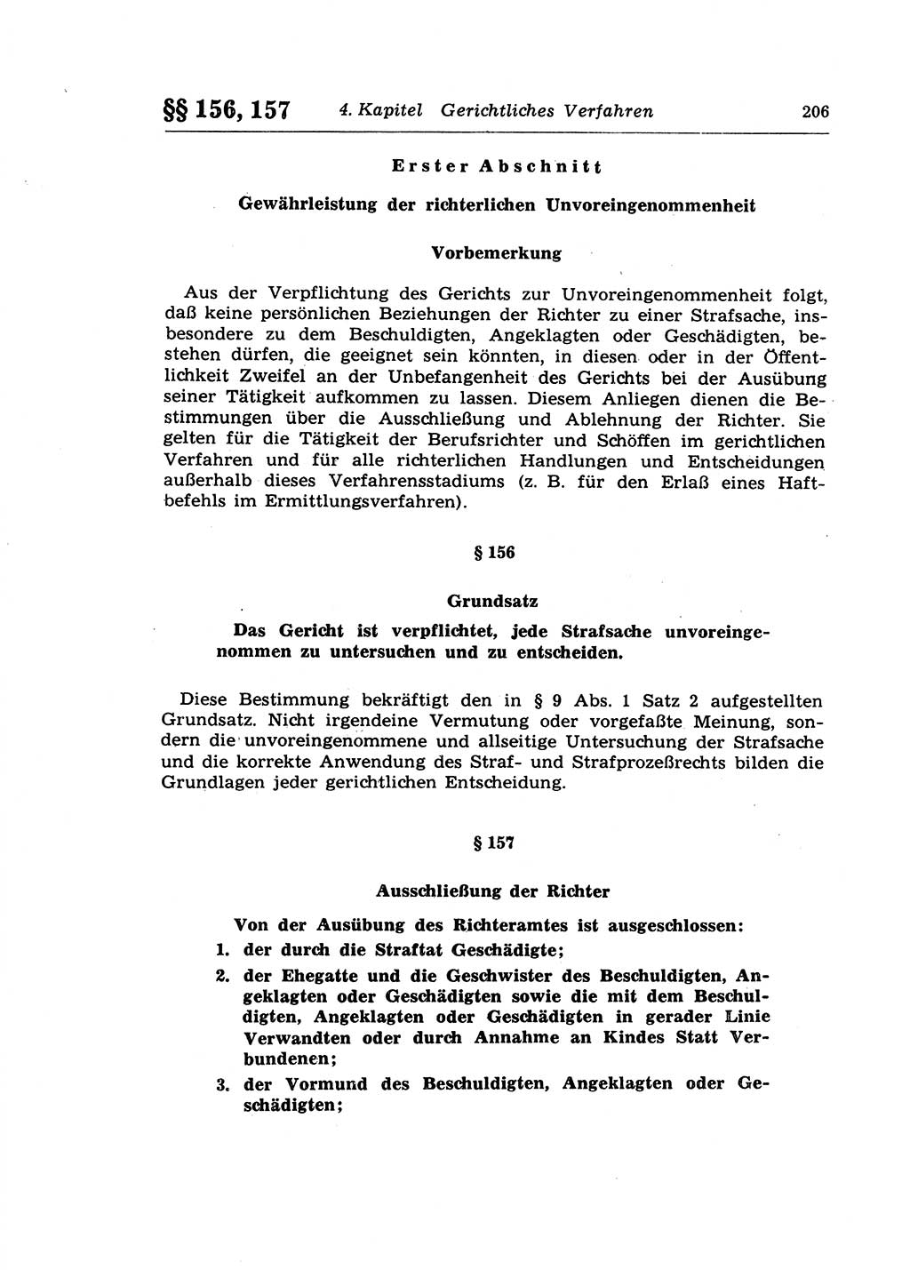 Strafprozeßrecht der DDR (Deutsche Demokratische Republik), Lehrkommentar zur Strafprozeßordnung (StPO) 1968, Seite 206 (Strafprozeßr. DDR Lehrkomm. StPO 19688, S. 206)