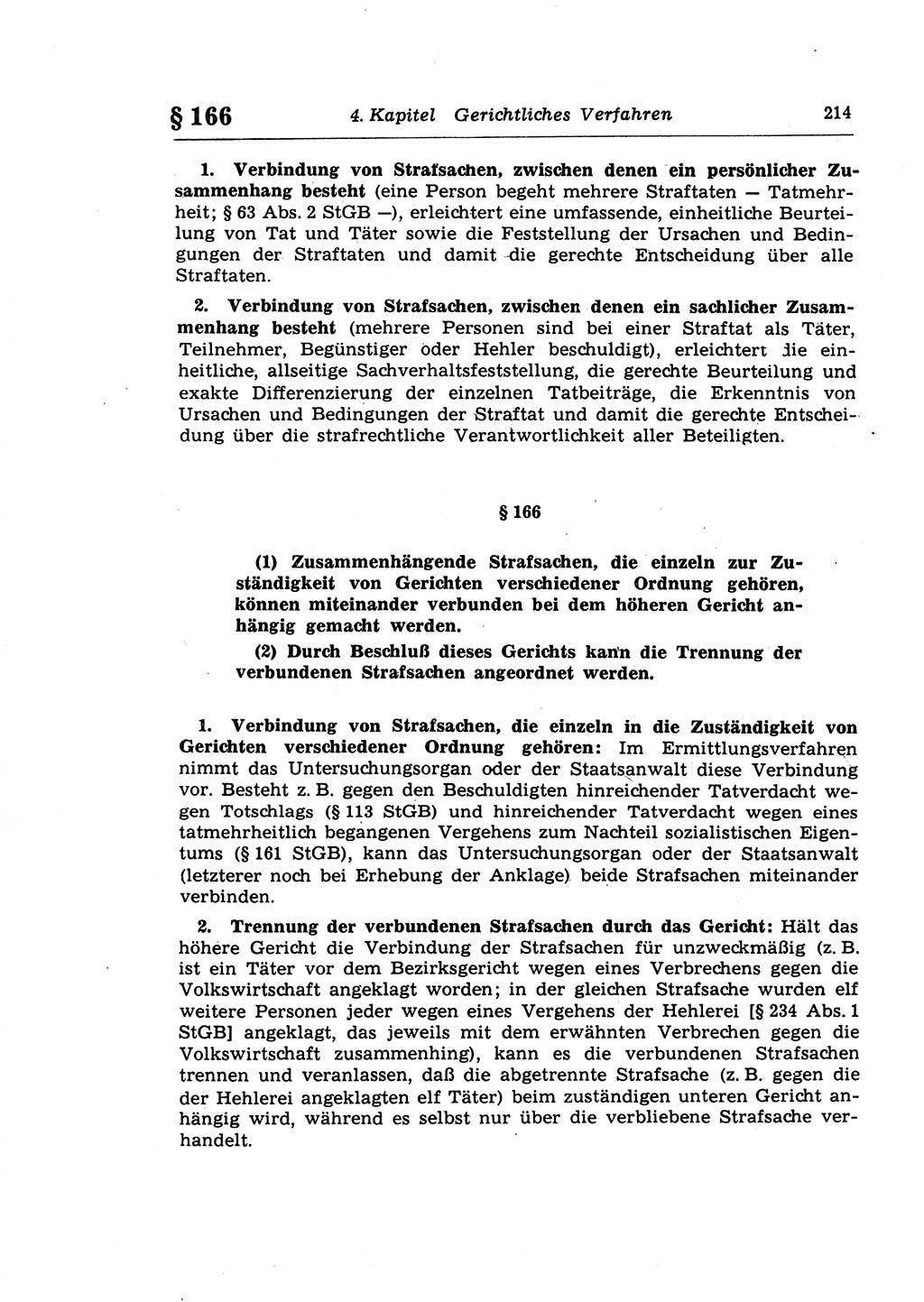 Strafprozeßrecht der DDR (Deutsche Demokratische Republik), Lehrkommentar zur Strafprozeßordnung (StPO) 1968, Seite 214 (Strafprozeßr. DDR Lehrkomm. StPO 19688, S. 214)