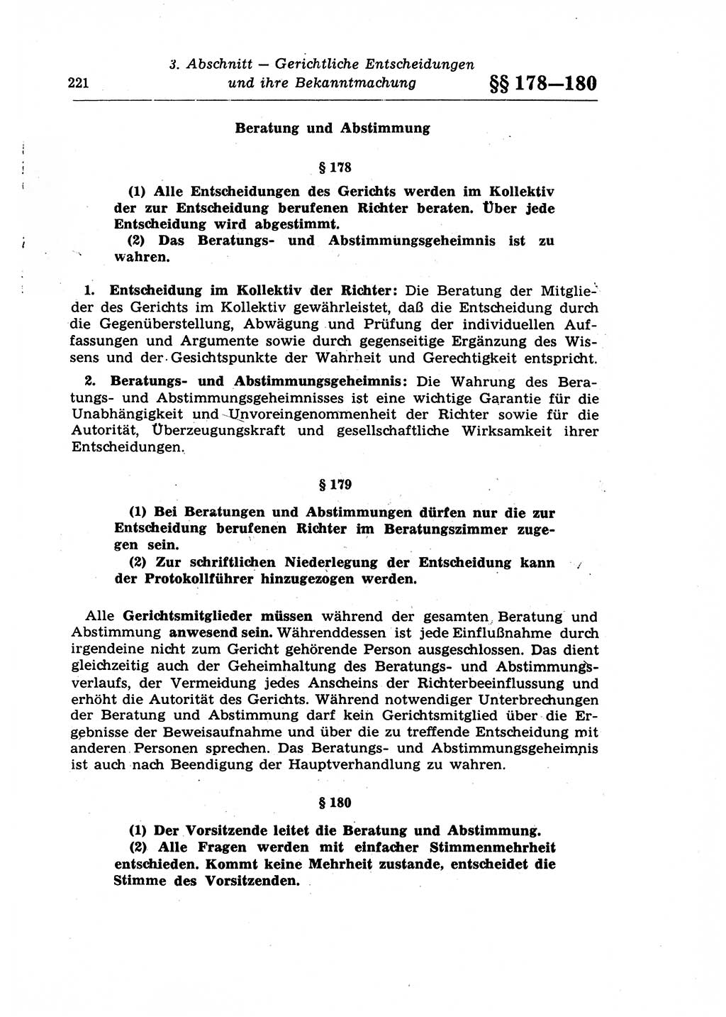 Strafprozeßrecht der DDR (Deutsche Demokratische Republik), Lehrkommentar zur Strafprozeßordnung (StPO) 1968, Seite 221 (Strafprozeßr. DDR Lehrkomm. StPO 19688, S. 221)