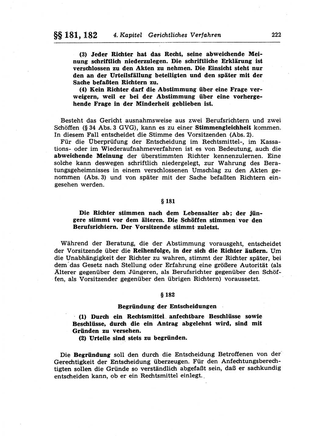 Strafprozeßrecht der DDR (Deutsche Demokratische Republik), Lehrkommentar zur Strafprozeßordnung (StPO) 1968, Seite 222 (Strafprozeßr. DDR Lehrkomm. StPO 19688, S. 222)