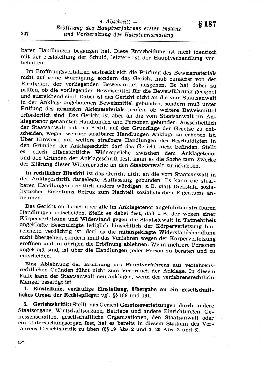 Strafprozeßrecht der DDR (Deutsche Demokratische Republik), Lehrkommentar zur Strafprozeßordnung (StPO) 1968, Seite 227 (Strafprozeßr. DDR Lehrkomm. StPO 19688, S. 227)