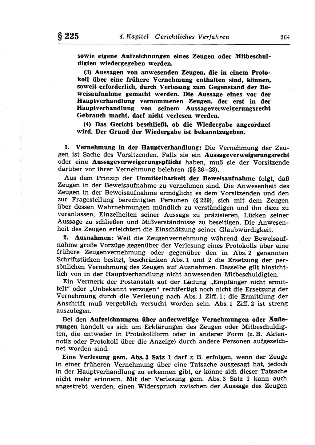 Strafprozeßrecht der DDR (Deutsche Demokratische Republik), Lehrkommentar zur Strafprozeßordnung (StPO) 1968, Seite 264 (Strafprozeßr. DDR Lehrkomm. StPO 19688, S. 264)