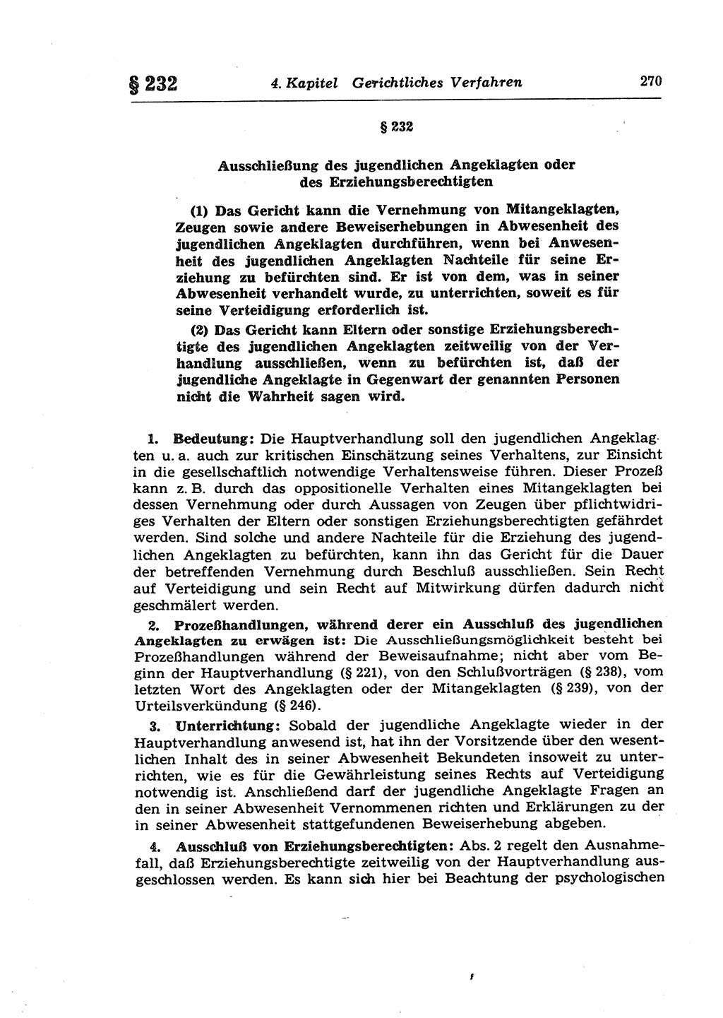 Strafprozeßrecht der DDR (Deutsche Demokratische Republik), Lehrkommentar zur Strafprozeßordnung (StPO) 1968, Seite 270 (Strafprozeßr. DDR Lehrkomm. StPO 19688, S. 270)