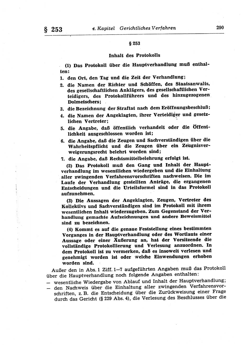 Strafprozeßrecht der DDR (Deutsche Demokratische Republik), Lehrkommentar zur Strafprozeßordnung (StPO) 1968, Seite 290 (Strafprozeßr. DDR Lehrkomm. StPO 19688, S. 290)