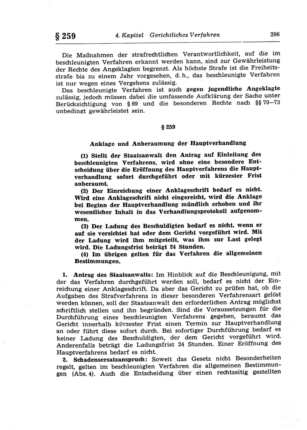 Strafprozeßrecht der DDR (Deutsche Demokratische Republik), Lehrkommentar zur Strafprozeßordnung (StPO) 1968, Seite 296 (Strafprozeßr. DDR Lehrkomm. StPO 19688, S. 296)